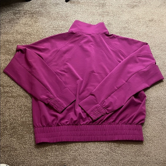 NWOT Athleta Boundless Popover Cropped Jacket  Magenta Pink Size XXS - Picture 9 of 9